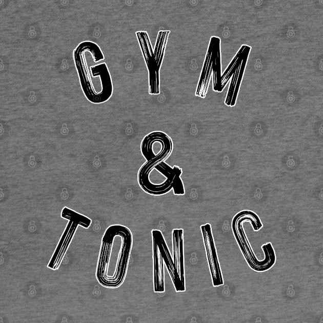 Gym & tonic. Workout fitness running yoga bodybuilding. Perfect present for mom mother dad father friend him or her by SerenityByAlex